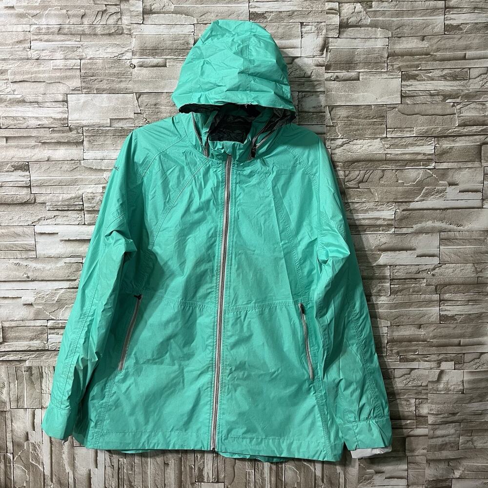 Avalanche Outdoor Apparel Weather Sheild Waterproof Shell Teal Jacket Womens XXL